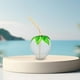 thumbnail image 4 of KAKOWELY 2 vasos de vidrio con forma de fresa, vasos creativos para beber fruta, vasos novedosos para jugo, leche, té, para fiesta de verano hawaiana., 4 of 4