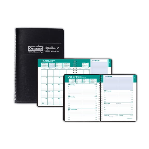 2024-2025 House of Doolittle 8 x 5 Express Track Recycled Weekly Appt Book/Monthly Planner