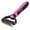 H1#Hot Pink, variant on Double Sided Stainless Steel Pet Dematting Comb, Anti-Slip Ergonomic Handle Knot Remover Brush, Safe Deshedding Rake for Dogs Cats Long Matted Fur Daily Grooming Hair Removal Tool