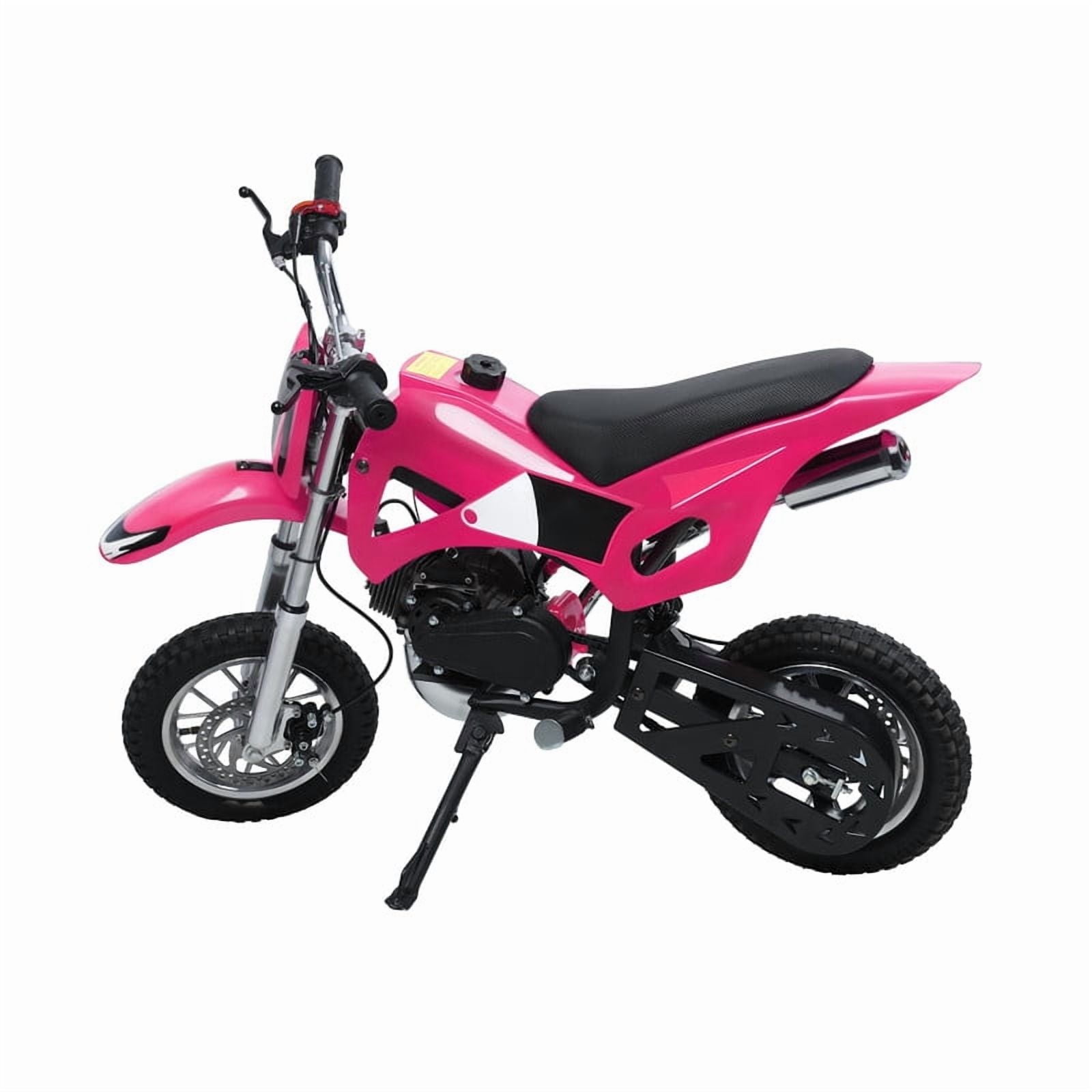 49cc Kids Dirt Bike Gas-Powered, 25 MPH Off-Road Motorcycle for Children Ages 6-12, High-Speed 2-Stroke Engine with Dual Disc Brakes & Anti-Slip Tires, 220 LBS Load Capacity, Beginner-Friendly Design