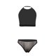 thumbnail image 5 of SAYOO Conjunto de lencería para mujer, sin mangas, cuello halter, sin espalda, transparente, de retazos, con calzoncillos, ropa interior SAYOO S M L XL, 5 of 8