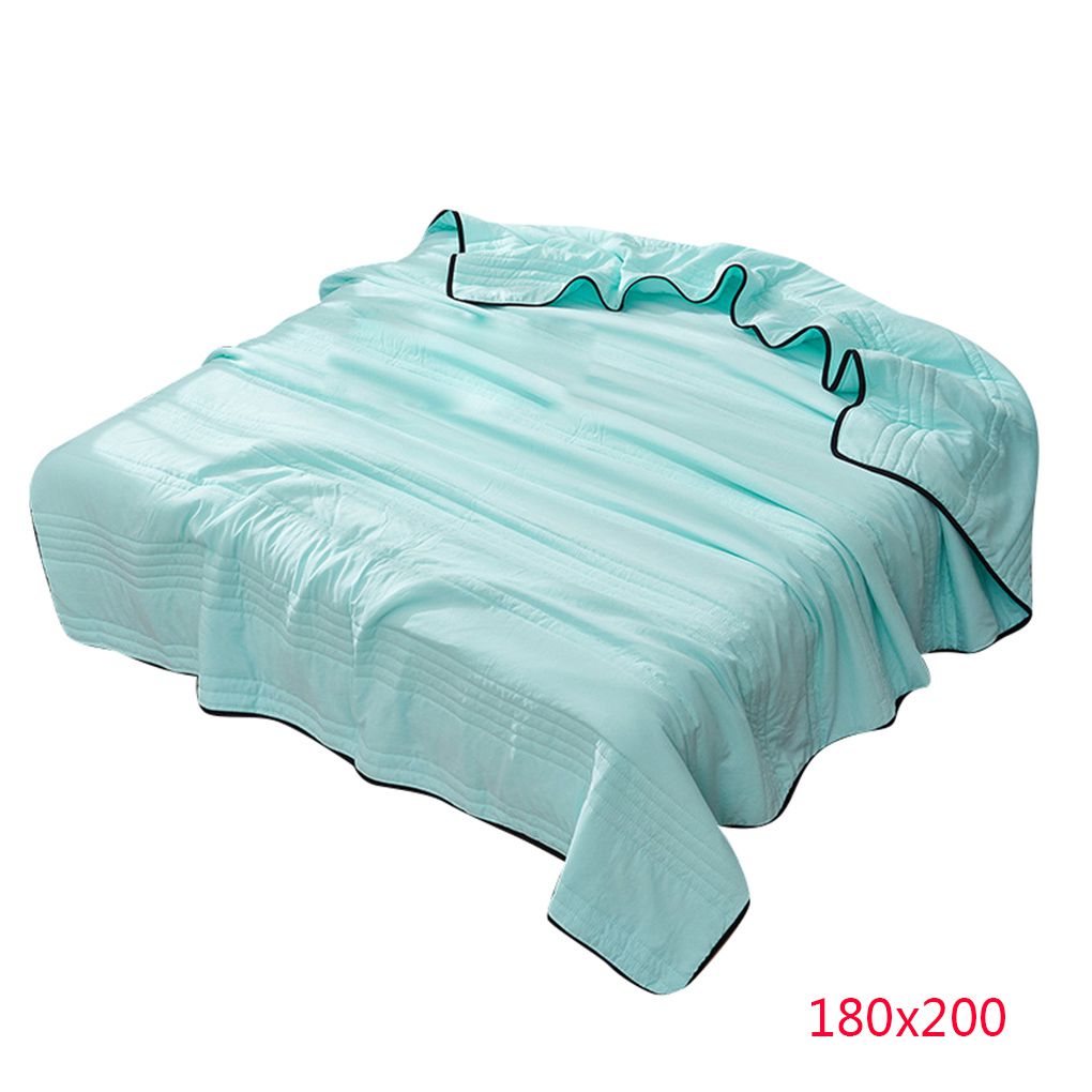 Ustyle Summer Solid Color Quilt Embossed Air Conditioning Bed Cover