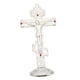 thumbnail image 4 of Cruz de Jesús para adornos de escritorio y mesa, fácil de instalar, 6,7 x 14 cm con base de metal plateado, 4 of 9
