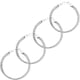 thumbnail image 1 of Brazalete plateado mujer VentDepot Stardust 4Pzas Sterling 925 20cm 6mm grosor, 1 of 5