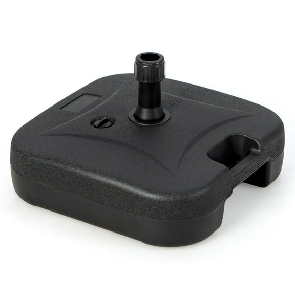 Gymax Patio Fillable Umbrella Base Stand Water & Sand Filled Weighted Market Pole 1.5''