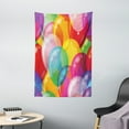 thumbnail image 1 of Children Tapestry, Balloons Pattern Colorful Illustration Birthday Celebrating Theme Childhood Fun, Wall Hanging for Bedroom Living Room Dorm Decor, 40W X 60L Inches, Multicolor, by Ambesonne, 1 of 2
