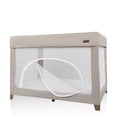 thumbnail image 4 of Evenflo Eris One-Hand Playard with Bassinet (Coastal Coffee), 4 of 8