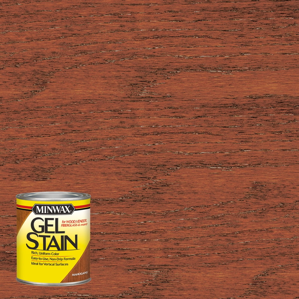 Minwax Gel Stain Mahogany Half Pint Walmart Com