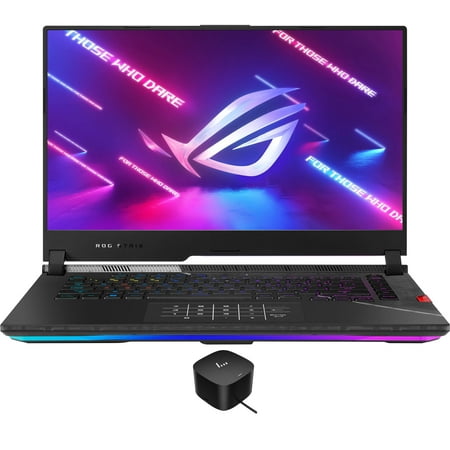 ASUS ROG Strix Scar 15 Gaming Laptop (Intel i9-12900H 14-Core, 15.6in 240Hz 2K Quad HD (2560x1440), NVIDIA RTX 3080, 16GB DDR5 4800MHz RAM, 1TB SSD, Win 11 Home) with 120W G4 Dock