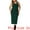 Dark Green, variant on DARING DIVA Plus Size Sweater Crew Neck Sleeveless Midi Tank Dress 1X Beige