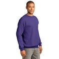 thumbnail image 4 of Port & Company Crewneck Sweatshirt. Purple. 4XL., 4 of 6
