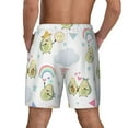 thumbnail image 4 of Haiem Green Blue Avocado Men'S Quick-Dry Swim Trunks: Comfortable Beach Shorts With Mesh Lining And Pockets - Ideal For Swimming And Sunbathing X-Large, 4 of 9