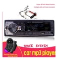 thumbnail image 2 of New 1 DIN 12V/24V Car Stereo FM Car Radio Bluetooth MP3 Player Audio Bluetooth Phone USB/SD MMC Port ISO Connection In Dash ,Easy to Install, 2 of 7