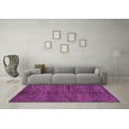 thumbnail image 3 of Ahgly Company Indoor Square Oriental Purple Modern Area Rugs, 4' Square, 3 of 4
