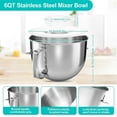 thumbnail image 3 of 6QT Stainless Steel Mixer Bowl Replacement for KitchenAid Stand Mixer, 3 of 5