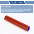 thumbnail image 4 of Unique Bargains 1 Pcs 14mm 0.55" ID 127mm 5" Length 0° Red Blue Car Silicone Hose Universal, 4 of 7