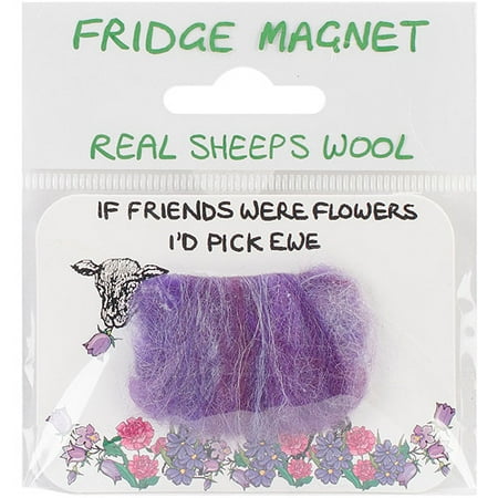 Vanessa Bee Woolly Fridge Magnet-If Friends Were Flowers