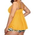 thumbnail image 4 of Women Plus Size Tankini Swimsuits Flowy 2 Pieces Bathing Suits with Shorts, 4 of 9
