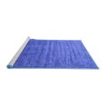 thumbnail image 2 of Ahgly Company Machine Washable Indoor Rectangle Oriental Blue Industrial Area Rugs, 6' x 9', 2 of 4