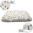 thumbnail image 3 of Rural Pet Bed, Chickens and Chicks Feathers Animals Rooster Cartoon Agricultural Setting, Resistant Pad for Dogs and Cats Cushion with Removable Cover, 24" x 39", Cinnamon and Apricot, by Ambesonne, 3 of 4