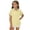 Y73-Yellow, variant on YUQIN Girl's Tops Classic Solid Color Short Sleeve Shirts For Girls Button Down Shirt Casual Blouse Everyday Solid Color Fashion Top Versatile Tee Shirts