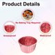 thumbnail image 3 of Uxcell 50 Pcs Forros para Cupcakes de Aluminio Doble Cara con Tapa, Muffins a Prueba de Grasa para Decoración de Bodas y Cumpleaños, Oro Rosa (Redondo), 3 of 7