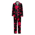 thumbnail image 6 of SJLDQY Valentines Women's Pajamas Set 2 Peice Pjs Set for Women Valentine's Day Love Heart Graphic Long Sleeve Pajama Tops Pants Soft Comfy Homewear Sleepwear Outfits, 6 of 6