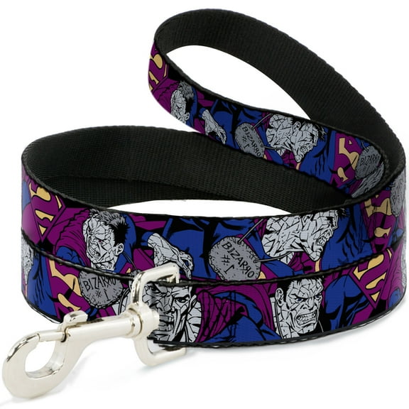 DC Comics Pet Leash, Dog Leash, Bizarro Action, 6 Feet Long 1.0 Inch Wide