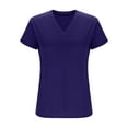 thumbnail image 3 of Erwazi Womens T Shirts V Neck Short Sleeve Basic Tees Summer Tops Casual Loose Shirts, 3 of 5