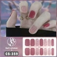 thumbnail image 6 of 14Tips DIY NAil Art Making Simple Self-Adhesive Foil Glittering French Manicure Decal Gel Nail Polish Strips Gel Nail Stickers Gel Full Nail Wraps Nail Art Stickers BLACK, 6 of 6