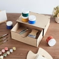thumbnail image 4 of Cajón de almacenamiento DIY, cajas de almacenamiento de madera de 3 mm, organizador de fibra de densidad media para obras de arte y artículos de uso diario., 4 of 5