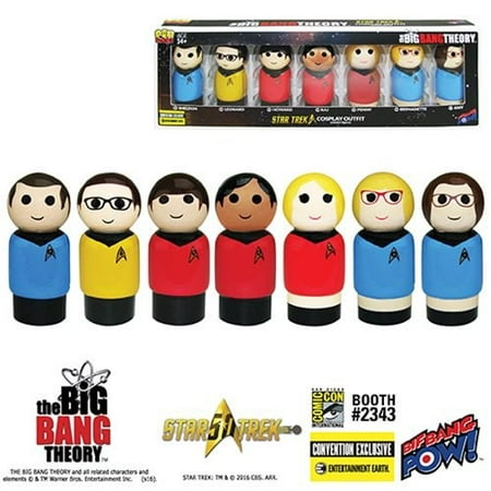 The Big Bang Theory/TOS Pin Mate Set of 7 - Con. Excl. (Number of Pieces per case: (Big Bang Theory Best Number)