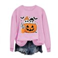 thumbnail image 6 of BVOFAR Womens Halloween Sweatshirts Spooky Ghost Print Pullovers Fall Work Crewneck Long Sleeve Sweater Tops Halloween Costumes XS, 6 of 6
