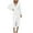 White, variant on Herrnalise Women's Solid Color Sexy Long SleeveHip Dresses S-2XL