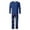 Dark Blue-H, variant on Family Christmas Pajama Set Long Sleeves Round Neck Casual Pajamas Sets 2 Piece Tops Pants Fall Pjs Christmas Outfit