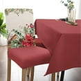 thumbnail image 5 of Christmas Dining Chair Slipcover, Eucalyptus Leaves Robin Poinsettia Holly Berry Pine Cones Stretch Covers Removable Parsons Protector for Kitchen Room Party, Set of 4 Christmassan3092, 5 of 6