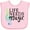 AD-Pink, variant on Inktastic Life Needs Music Ocean Colors Boys or Girls Baby Bib