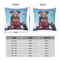 thumbnail image 2 of Pofeuu Elephant Sits Print Double-sided plush pillowcase Square Throw Pillow Covers Pillows Cover for Living Room Bedroom Sofa Couch Cushion Cover（No pillow core）-20"x20", 2 of 7