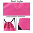 thumbnail image 3 of Drawstring Backpack Gym Bag Sackpack String Sack Pack Bags - rose Red, 3 of 6