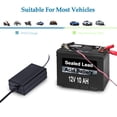 thumbnail image 3 of Portable 12V Trickle Charger Battery Maintainer for Motorcycle Car Boat ATV, 3 of 7