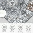 thumbnail image 5 of Garvee 8x10 Persian Boho Rug Medallion Distressed Area Rug Soft Foldable Thin Rug Anti-Slip Non-Shedding Carpet for Dining Room Home Office, Gray, 5 of 8