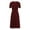 Wine dresses for women, variant on Baikeli Popular Dresses for Women 2024 Women's Fashion Fallow Solid Color Short Sleeve V-Neck Dresses Casual Dresses for Women