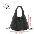 thumbnail image 5 of Women Full Handbag Rhinestone Clutch Purse Bucket Shape Evening Shoulder Bag for Party Prom Cocktail, 5 of 20