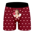 thumbnail image 5 of KHONTS Men's Personalized Boxers Husband Boyfriend Funny Boxers Face Photo Custom Valentine's Day Birthday for Him Brick Red XXL, 5 of 8