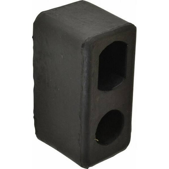 Vestil Rubber Dock Bumper 6" Wide x 3" High, 3-1/2" Projection, 1/2" Bolt Hole Diam