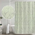thumbnail image 5 of Sage Green Branches Shower Curtain, Waterproof Shower Curtains for Bathroom, Vintage Art Farmhouse Washable Fabric Bathtub Curtain Set Bath Decor with 12 Hooks 72"x78", 5 of 8