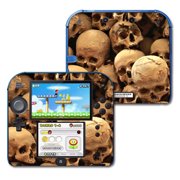 Mightyskins Protective Vinyl Skin Decal Cover for <mark>Nintendo</mark> 2DS wrap sticker skins Skull pile