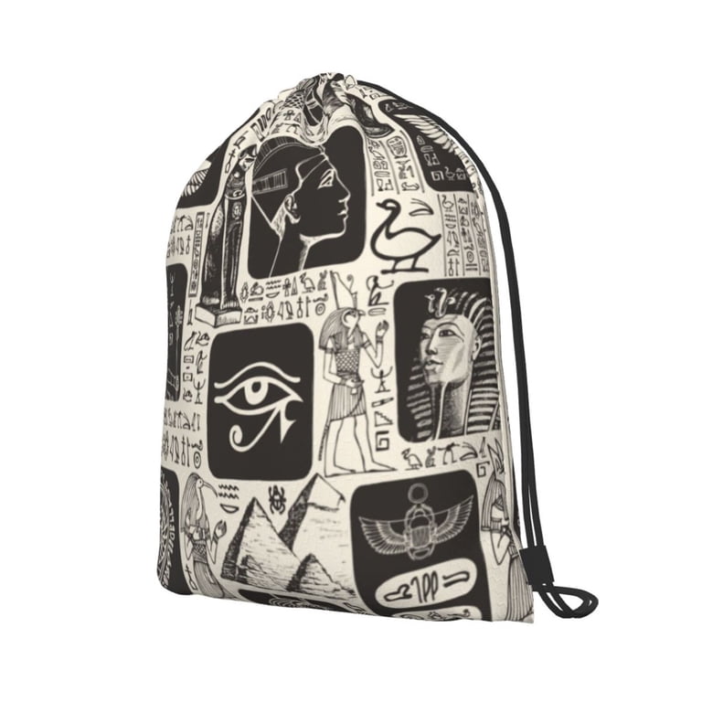 XMXT Unisex Drawstring Backpack for Women Men, Egyptian  display picture 2