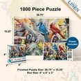 thumbnail image 6 of MasterPieces 1000 Piece Jigsaw Puzzle for Adults - Backyard Birds - 19.25"x26.75", 6 of 7