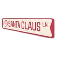 thumbnail image 4 of Santa Claus Lane Holiday Novelty Decor, Metal Wall Sign - 4x18 Inches, 4 of 4
